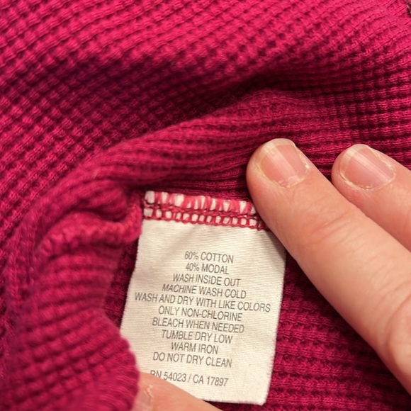 Women’s Hooded waffle long sleeve shirt by Old Navy - Picture 6 of 7